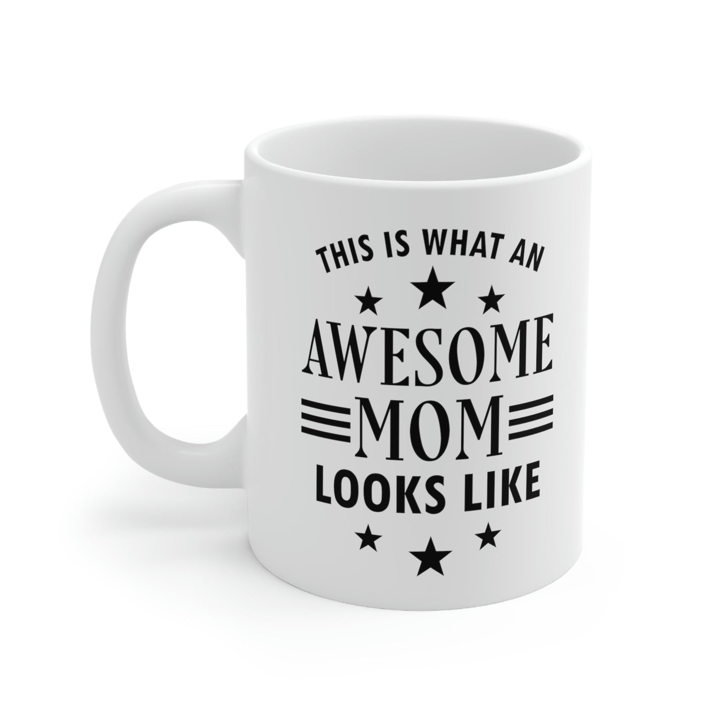 Awesome Mom Funny Slogan Sarcastic Quotes Ceramic Mug 11oz Ichaku [Perfect Gifts Selection]