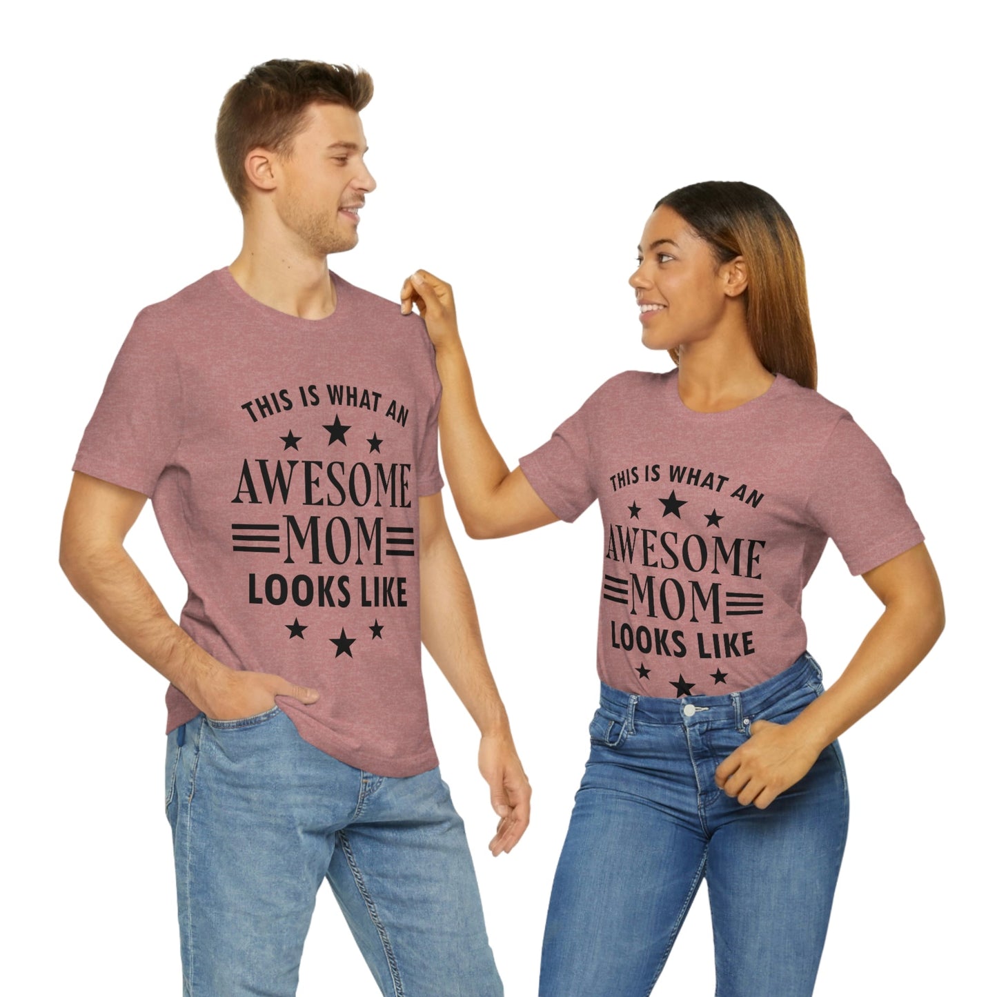Awesome Mom Funny Slogan Sarcastic Quotes Unisex Jersey Short Sleeve T-Shirt Ichaku [Perfect Gifts Selection]