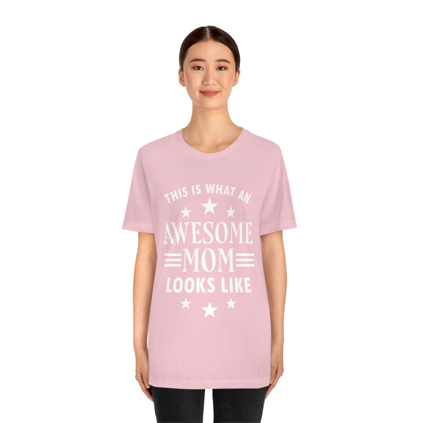 Awesome Mom Funny Slogan Sarcastic Quotes Unisex Jersey Short Sleeve T-Shirt Ichaku [Perfect Gifts Selection]