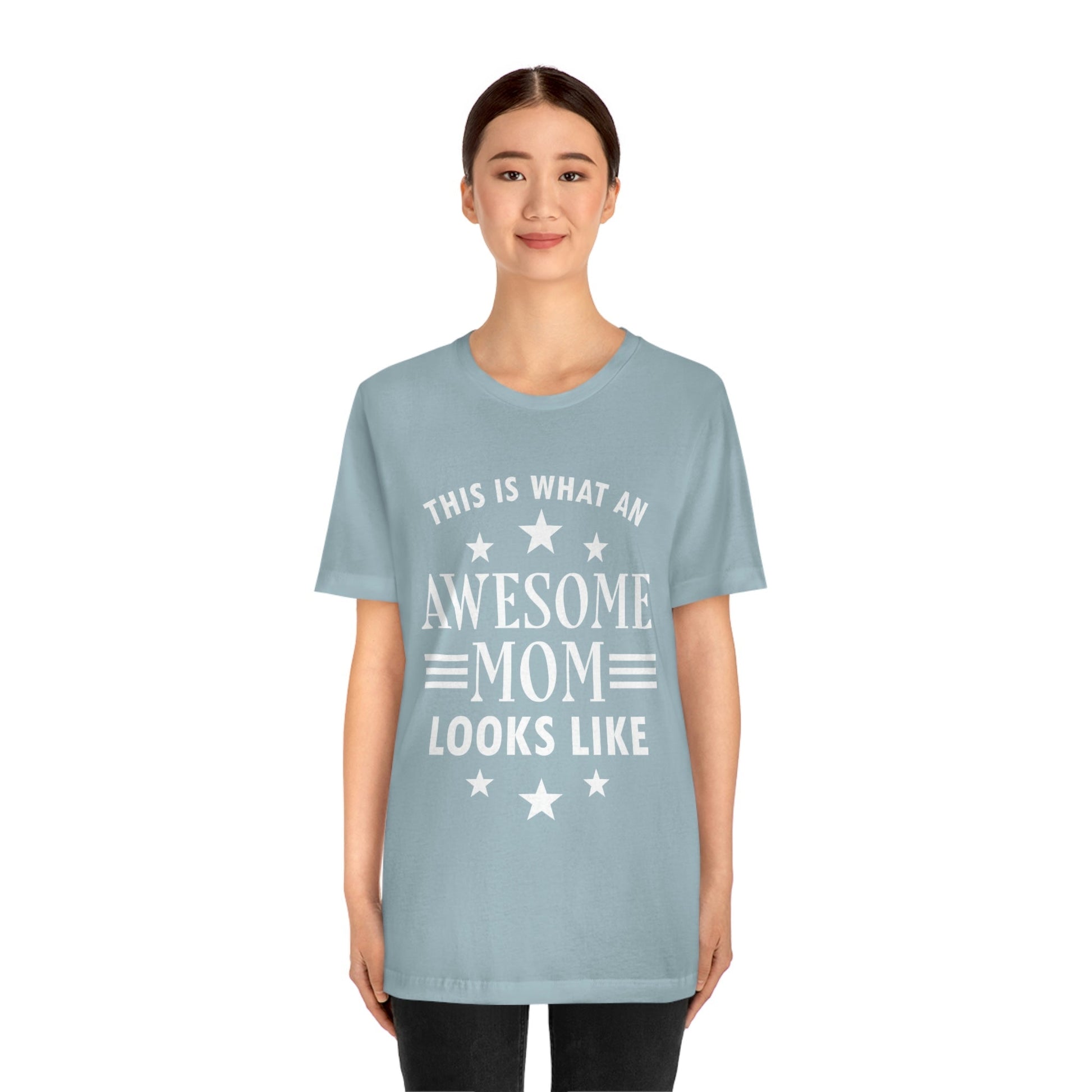 Awesome Mom Funny Slogan Sarcastic Quotes Unisex Jersey Short Sleeve T-Shirt Ichaku [Perfect Gifts Selection]