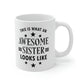 Awesome Sister Funny Slogan Sarcastic Quotes Ceramic Mug 11oz Ichaku [Perfect Gifts Selection]