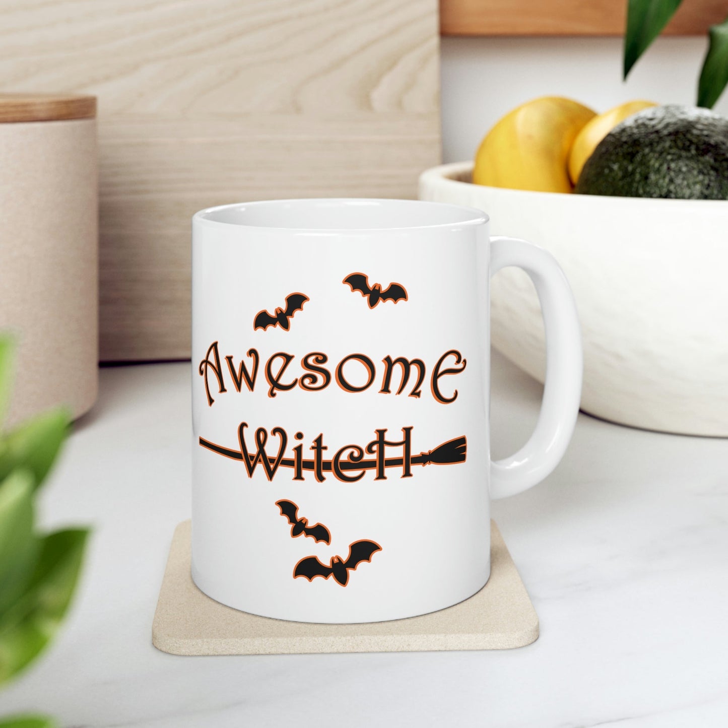 Awesome Witch Halloween Ceramic Mug 11oz Ichaku [Perfect Gifts Selection]