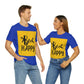 Bee Happy Positive Motivational Slogans Unisex Jersey Short Sleeve T-Shirt Ichaku [Perfect Gifts Selection]