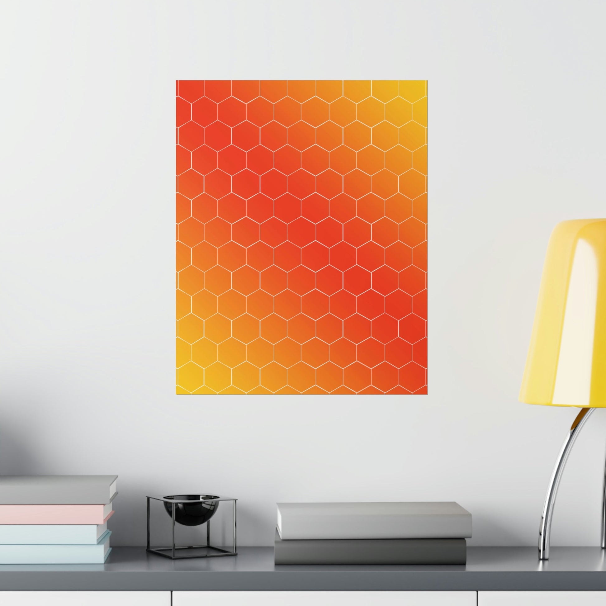 Bee  Honeycomb Honey Nature Lovers Art Premium Matte Vertical Posters Ichaku [Perfect Gifts Selection]