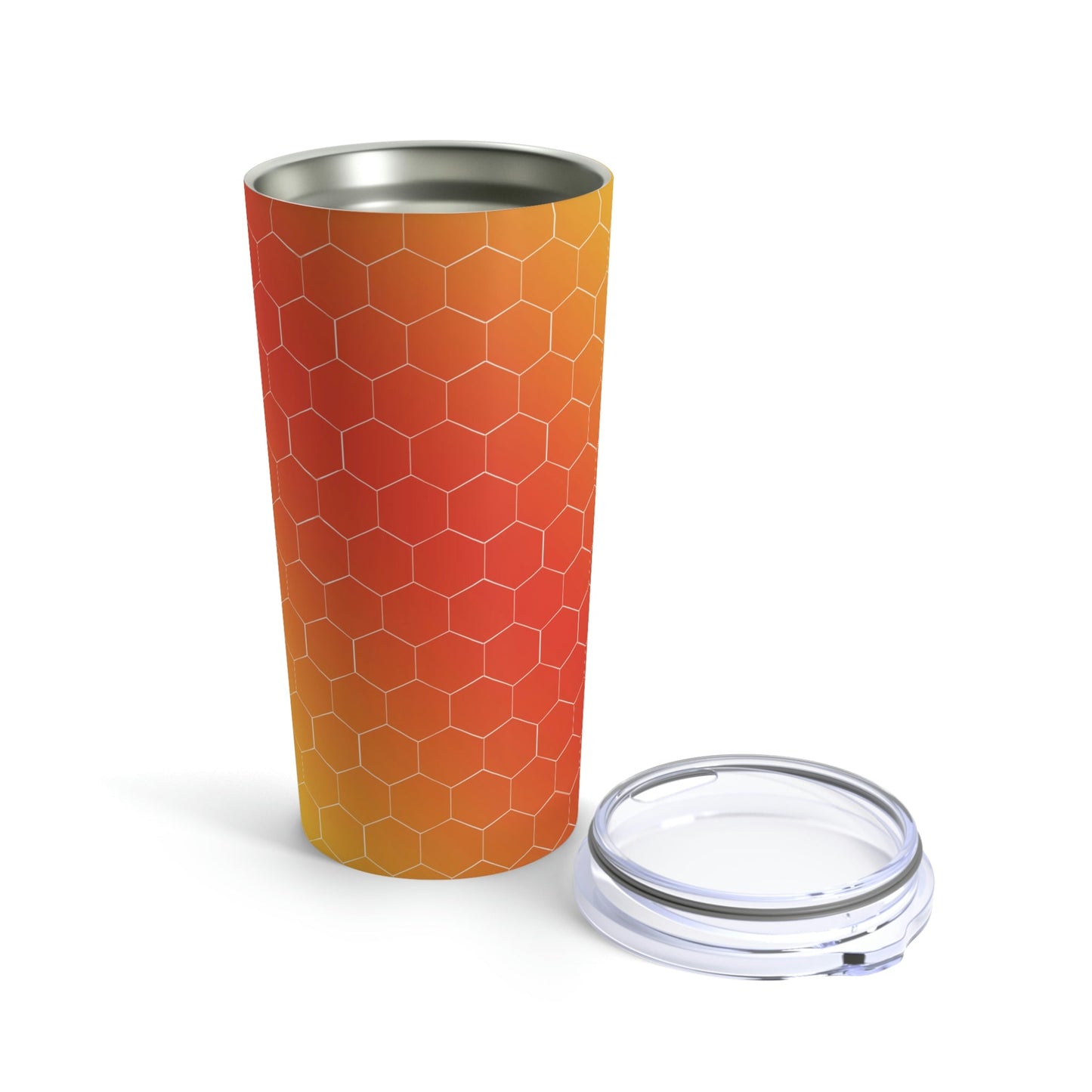 Bee Honeycomb Honey Nature Lovers Stainless Steel Hot or Cold Vacuum Tumbler 20oz Ichaku [Perfect Gifts Selection]