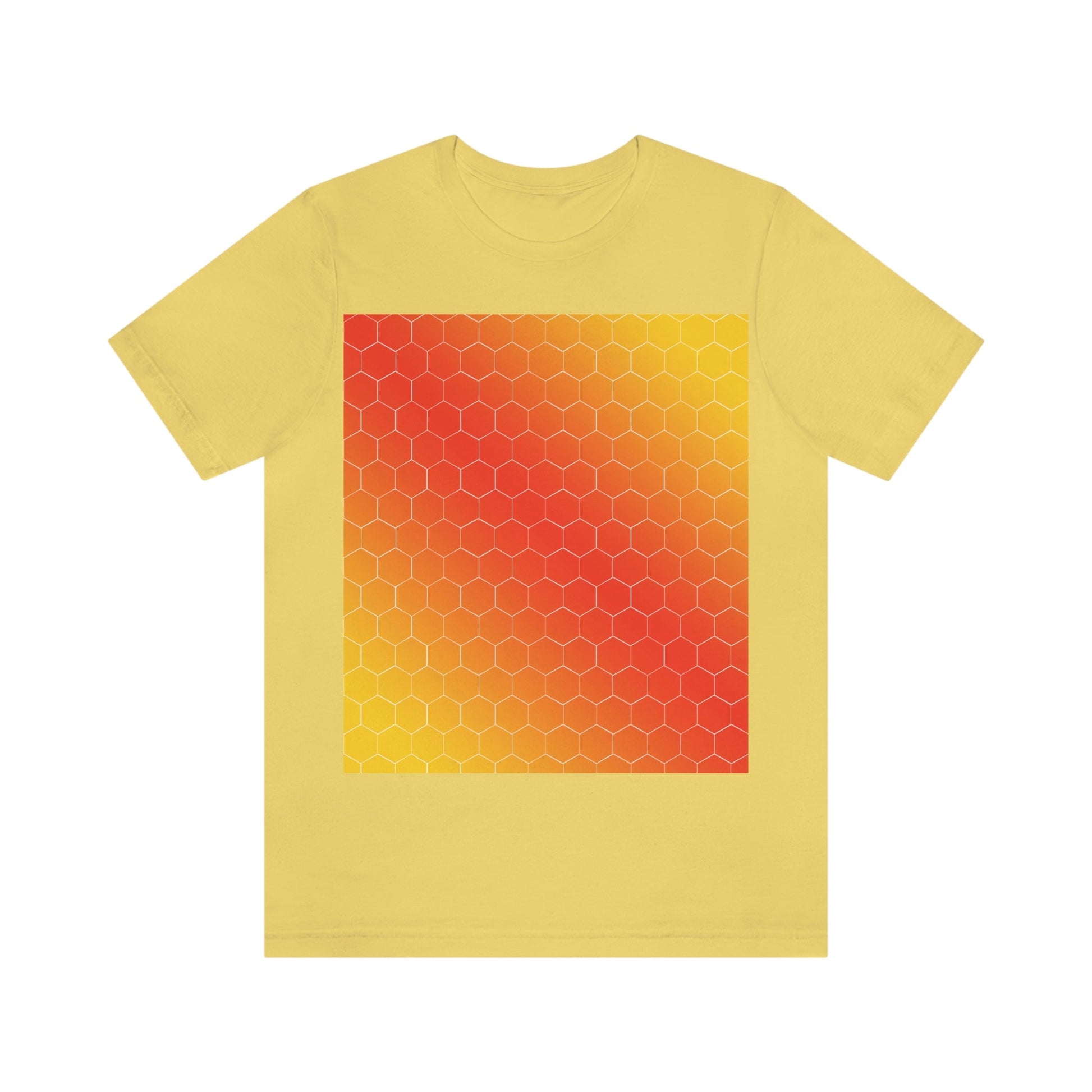 Bee  Honeycomb Honey Nature Lovers Unisex Jersey Short Sleeve T-Shirt Ichaku [Perfect Gifts Selection]