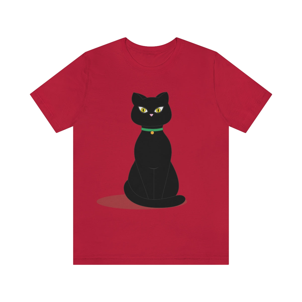 Black Cat Lovers Unisex Jersey Short Sleeve T-Shirt Ichaku [Perfect Gifts Selection]