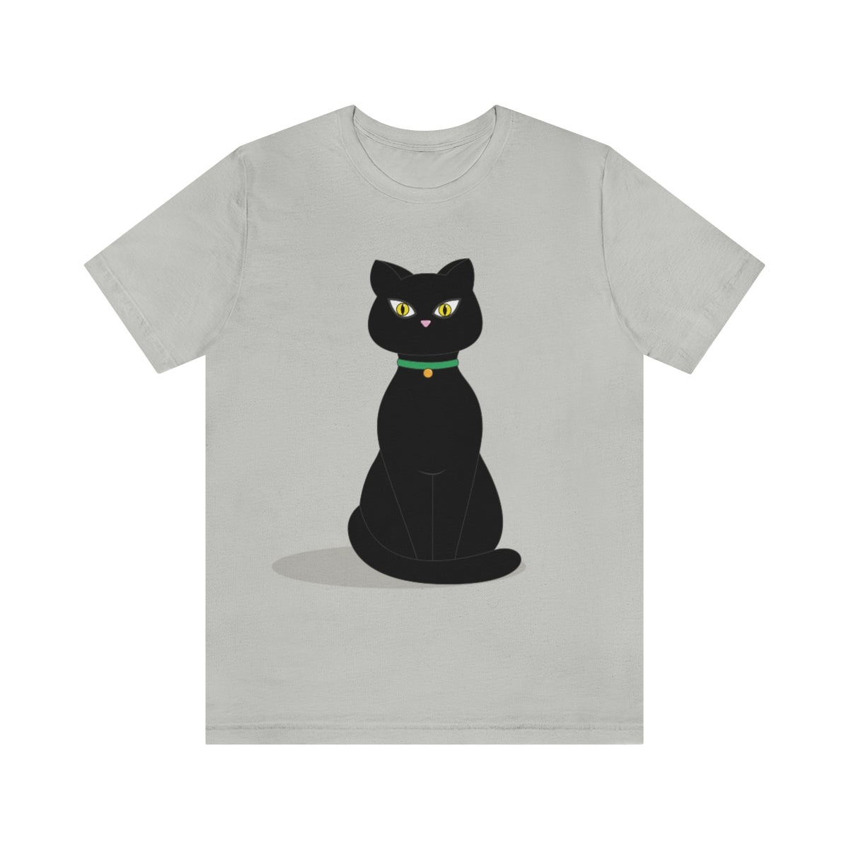 Black Cat Lovers Unisex Jersey Short Sleeve T-Shirt Ichaku [Perfect Gifts Selection]