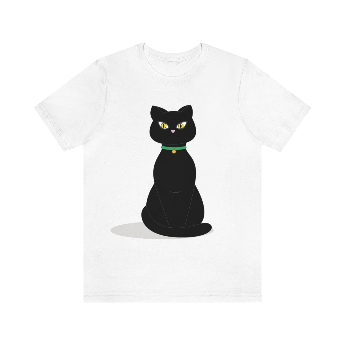 Black Cat Lovers Unisex Jersey Short Sleeve T-Shirt Ichaku [Perfect Gifts Selection]