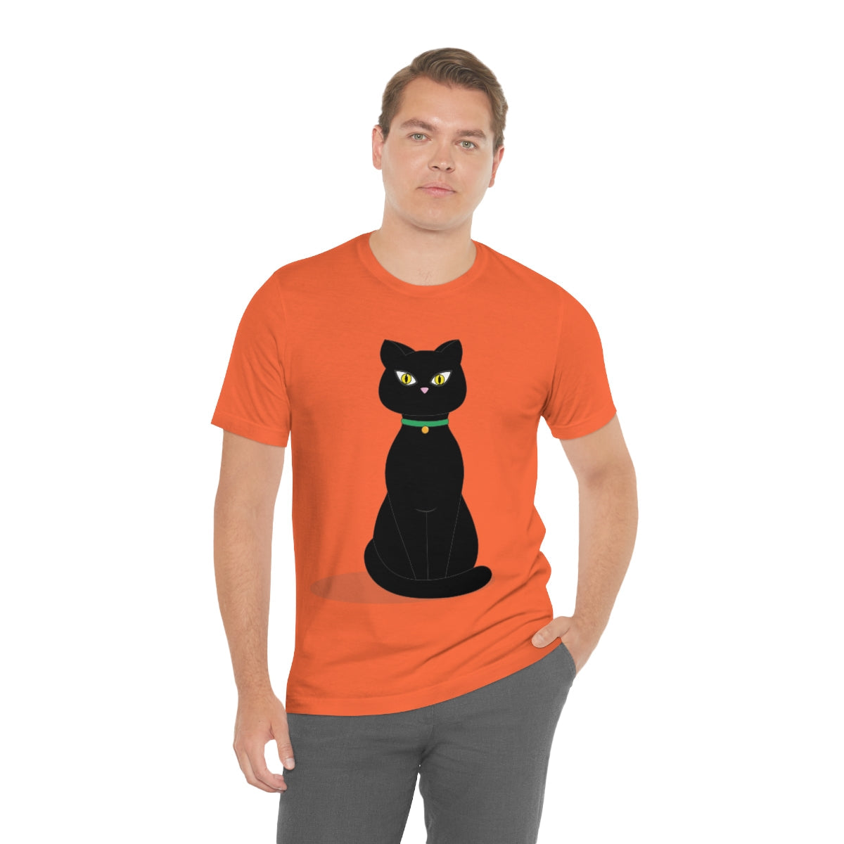 Black Cat Lovers Unisex Jersey Short Sleeve T-Shirt Ichaku [Perfect Gifts Selection]