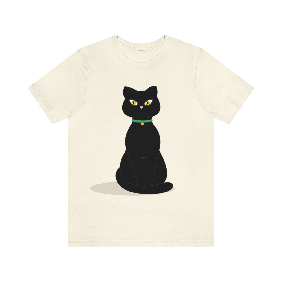 Black Cat Lovers Unisex Jersey Short Sleeve T-Shirt Ichaku [Perfect Gifts Selection]