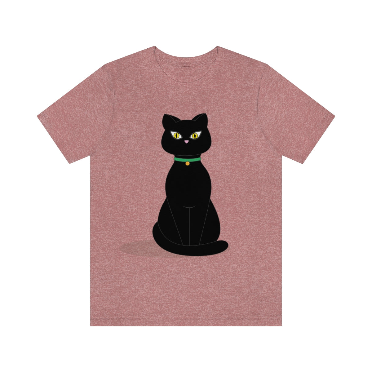 Black Cat Lovers Unisex Jersey Short Sleeve T-Shirt Ichaku [Perfect Gifts Selection]