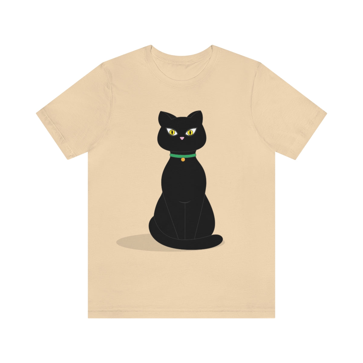 Black Cat Lovers Unisex Jersey Short Sleeve T-Shirt Ichaku [Perfect Gifts Selection]