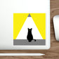 Black Cat Watching Lord of Light Looking At Sunset Die-Cut Sticker Ichaku [Perfect Gifts Selection]