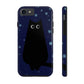 Black Cat Winter Snowflake Anime Art Tough Phone Cases Case-Mate Ichaku [Perfect Gifts Selection]