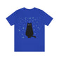 Black Cat Winter Snowflake Anime Art Unisex Jersey Short Sleeve T-Shirt Ichaku [Perfect Gifts Selection]