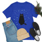 Black Cat Winter Snowflake Anime Art Unisex Jersey Short Sleeve T-Shirt Ichaku [Perfect Gifts Selection]