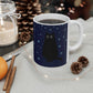 Black Cat Winter Snowflake Anime Art With Background Ceramic Mug 11oz Ichaku [Perfect Gifts Selection]