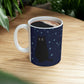 Black Cat Winter Snowflake Anime Art With Background Ceramic Mug 11oz Ichaku [Perfect Gifts Selection]