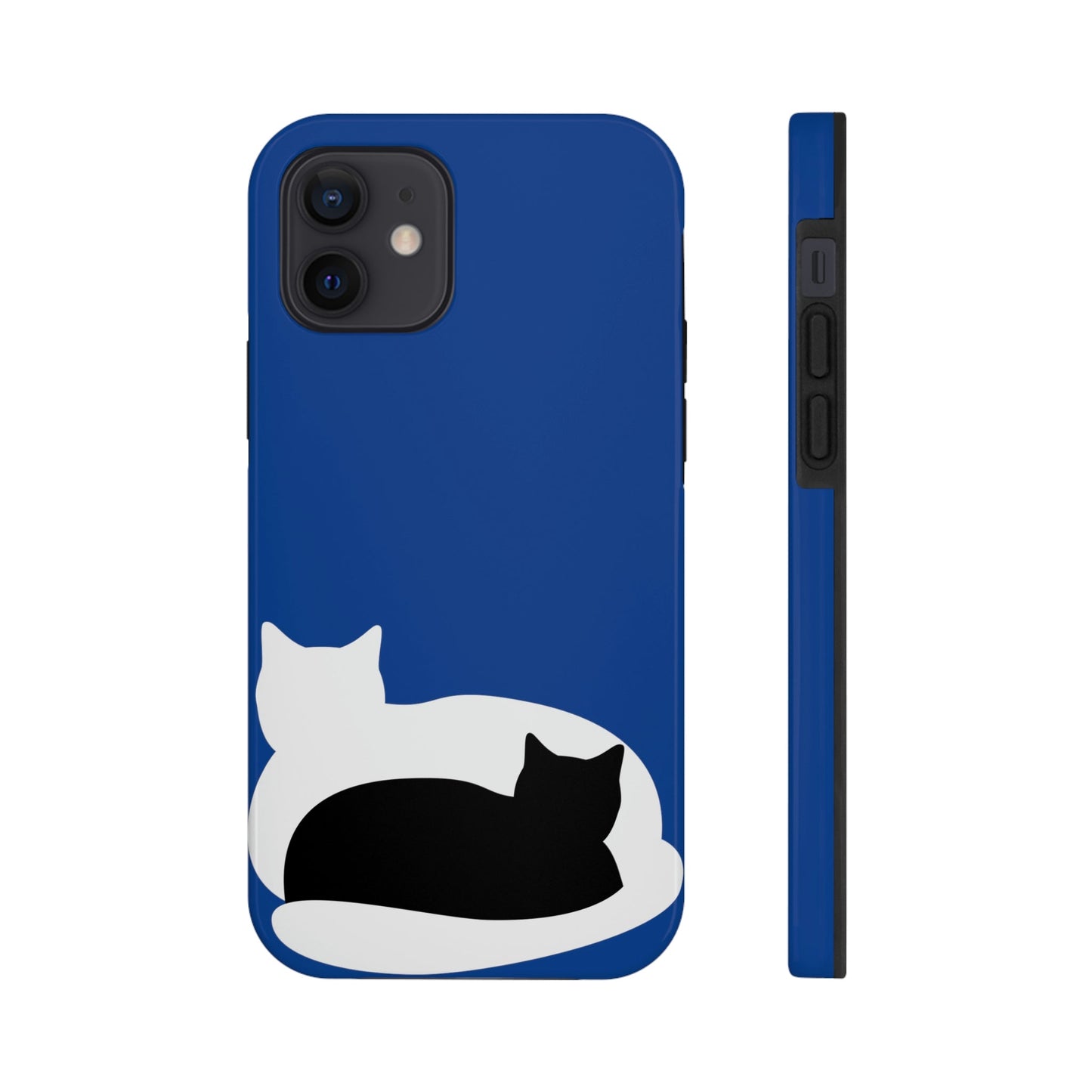 Black White Cat with Shadow Dzen Animals Lovers Tough Phone Cases Case-Mate Ichaku [Perfect Gifts Selection]