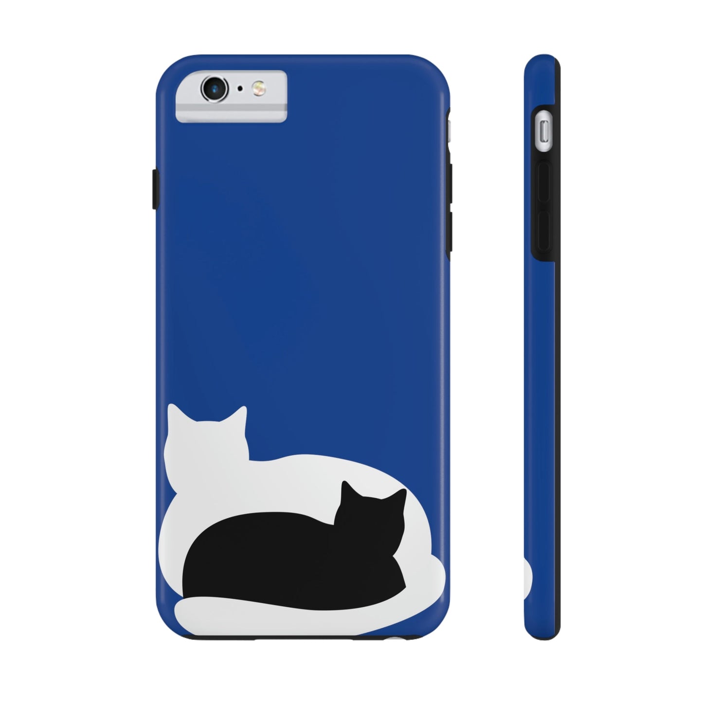 Black White Cat with Shadow Dzen Animals Lovers Tough Phone Cases Case-Mate Ichaku [Perfect Gifts Selection]