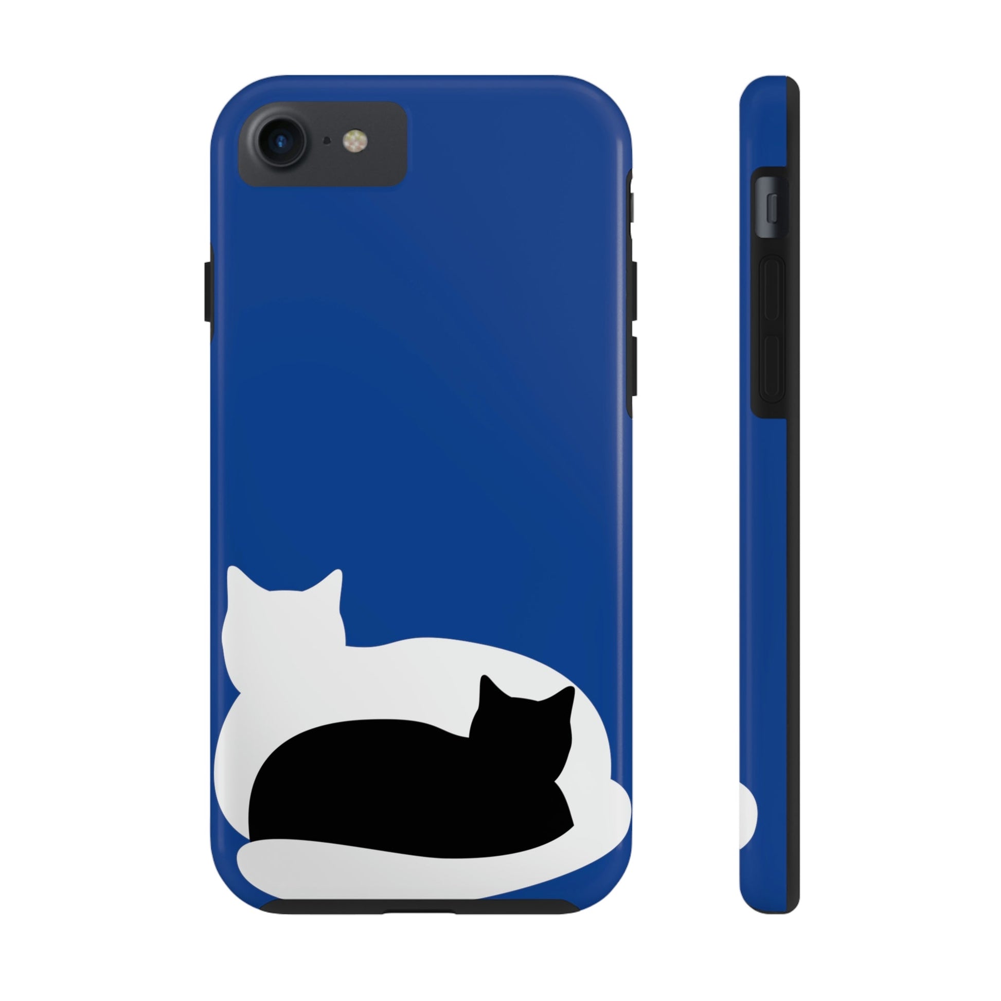 Black White Cat with Shadow Dzen Animals Lovers Tough Phone Cases Case-Mate Ichaku [Perfect Gifts Selection]