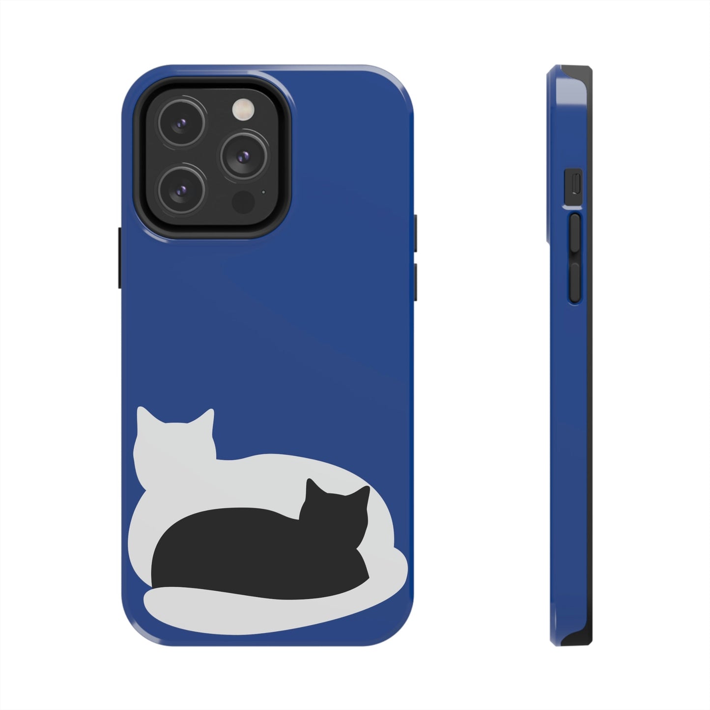 Black White Cat with Shadow Dzen Animals Lovers Tough Phone Cases Case-Mate Ichaku [Perfect Gifts Selection]