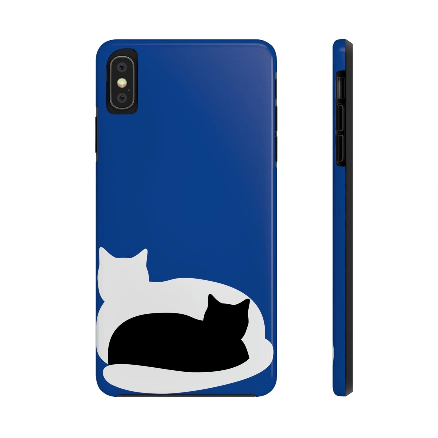 Black White Cat with Shadow Dzen Animals Lovers Tough Phone Cases Case-Mate Ichaku [Perfect Gifts Selection]