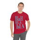 Blah Bla Bla Funny Typography Jersey Short Sleeve T-Shirt Ichaku [Perfect Gifts Selection]