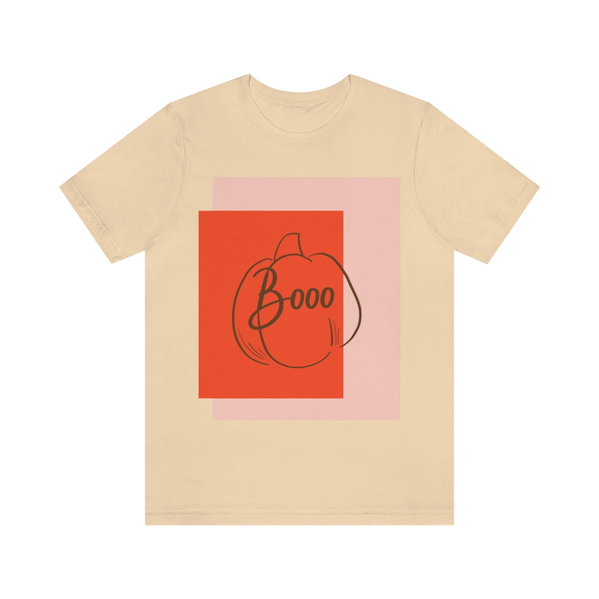 Booo! Halloween Cute Scary Pumpkin Jack O Lantern Unisex Jersey Short Sleeve T-Shirt Ichaku [Perfect Gifts Selection]