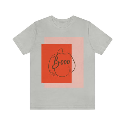 Booo! Halloween Cute Scary Pumpkin Jack O Lantern Unisex Jersey Short Sleeve T-Shirt Ichaku [Perfect Gifts Selection]