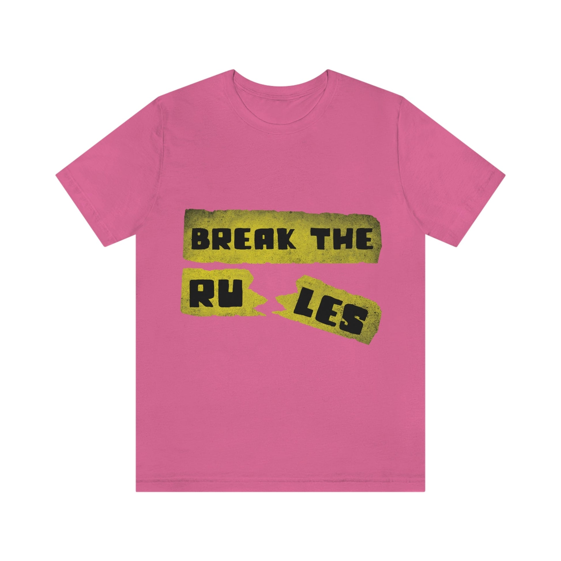 Break the Rules Motivational Quotes Unisex Jersey Short Sleeve T-Shirt Ichaku [Perfect Gifts Selection]