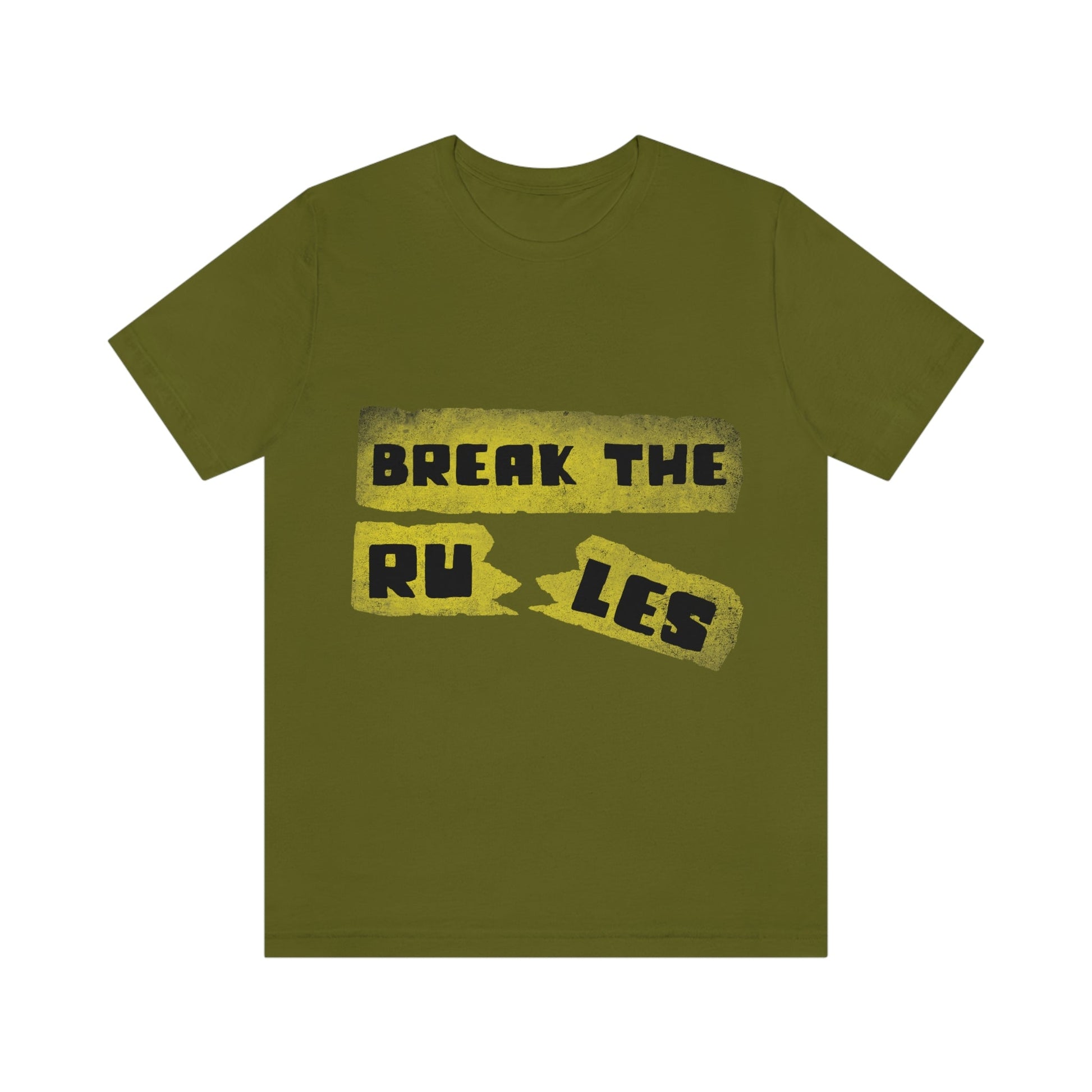 Break the Rules Motivational Quotes Unisex Jersey Short Sleeve T-Shirt Ichaku [Perfect Gifts Selection]