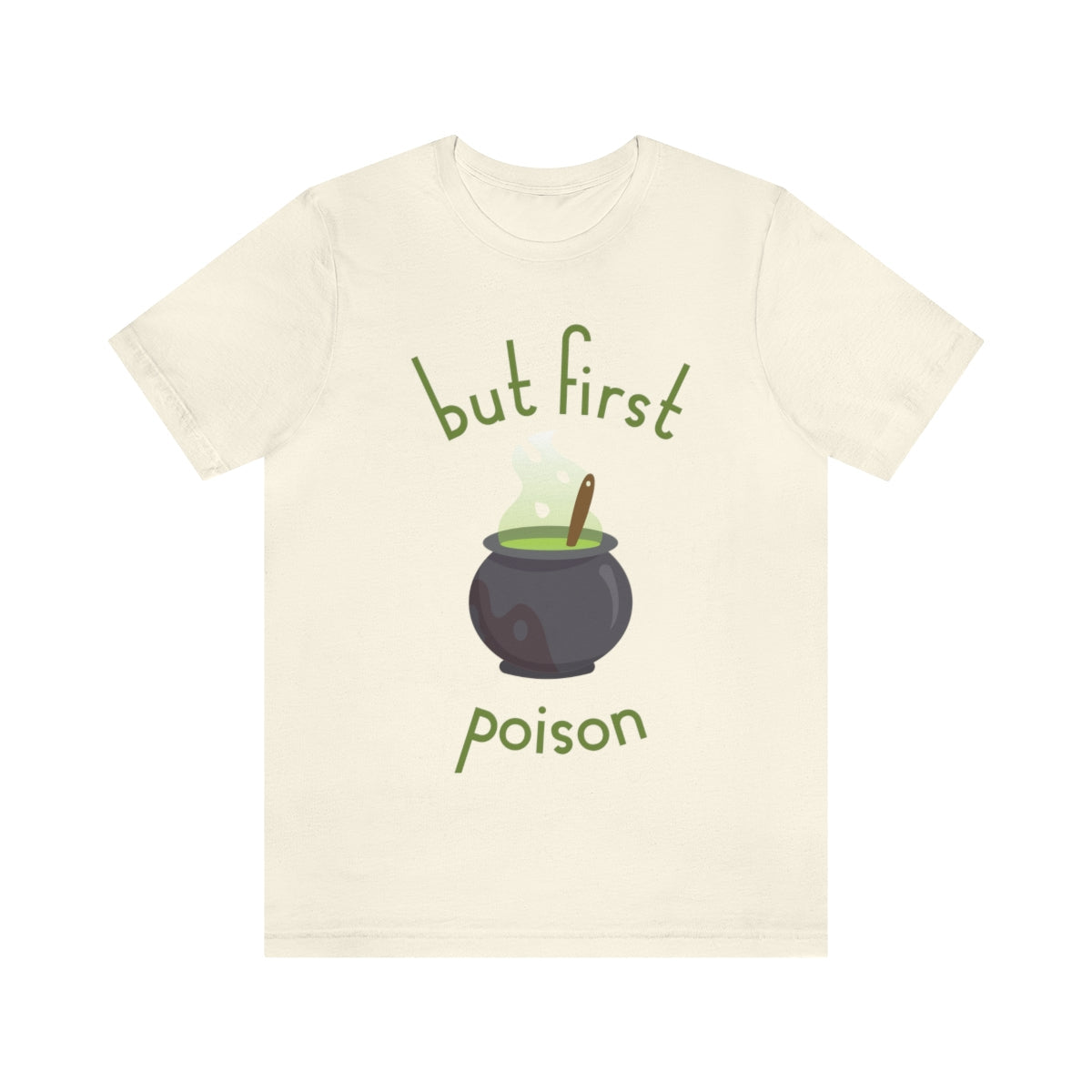 But First Poison - Witch Breafkast Halloween TV Series Unisex Jersey Short Sleeve T-Shirt Ichaku [Perfect Gifts Selection]