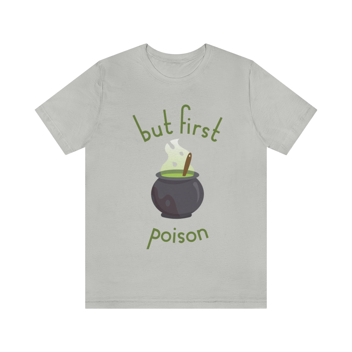 But First Poison - Witch Breafkast Halloween TV Series Unisex Jersey Short Sleeve T-Shirt Ichaku [Perfect Gifts Selection]