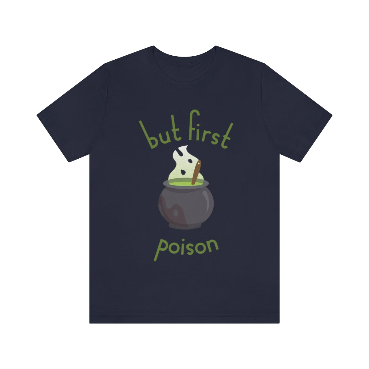 But First Poison - Witch Breafkast Halloween TV Series Unisex Jersey Short Sleeve T-Shirt Ichaku [Perfect Gifts Selection]