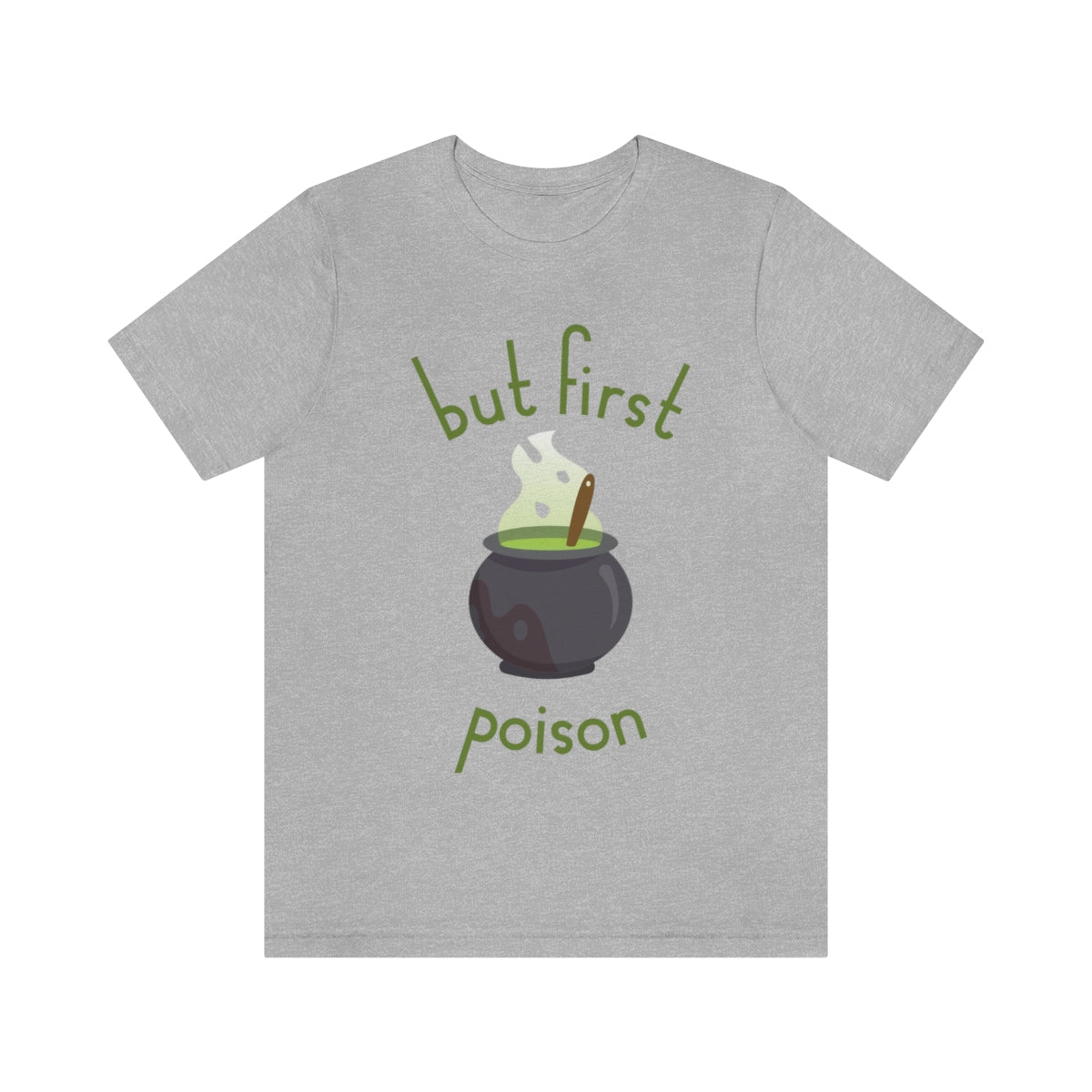 But First Poison - Witch Breafkast Halloween TV Series Unisex Jersey Short Sleeve T-Shirt Ichaku [Perfect Gifts Selection]