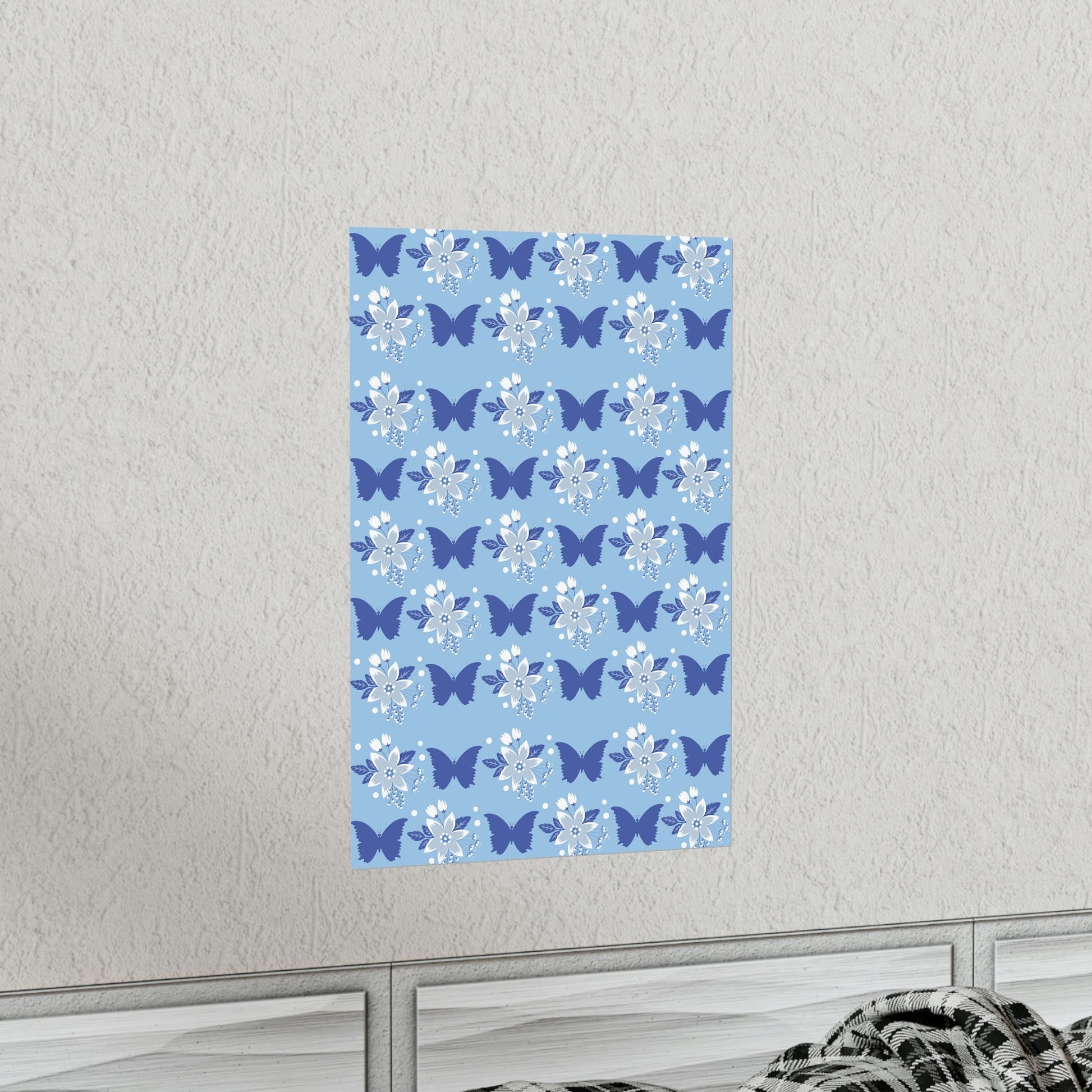 Butterfly Pattern Nature Animal Lovers Modern Art Premium Matte Vertical Posters Ichaku [Perfect Gifts Selection]