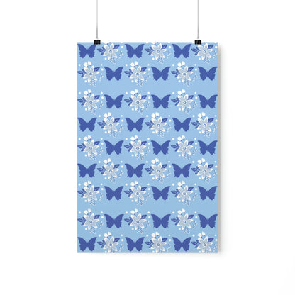 Butterfly Pattern Nature Animal Lovers Modern Art Premium Matte Vertical Posters Ichaku [Perfect Gifts Selection]