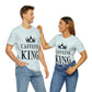 Caffeine King Quotes Coffee Lovers Unisex Jersey Short Sleeve T-Shirt Ichaku [Perfect Gifts Selection]