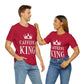 Caffeine King Quotes Coffee Lovers Unisex Jersey Short Sleeve T-Shirt Ichaku [Perfect Gifts Selection]