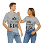 Caffeine King Quotes Coffee Lovers Unisex Jersey Short Sleeve T-Shirt Ichaku [Perfect Gifts Selection]