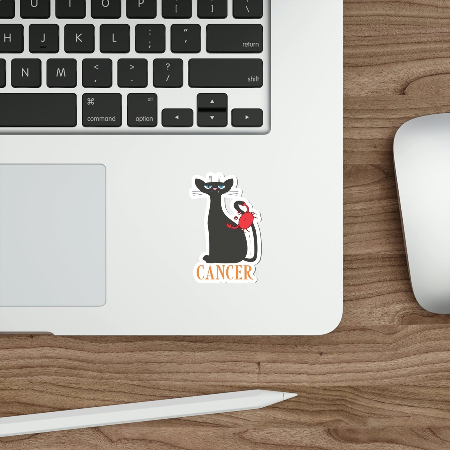 Cancer Cat Zodiac Sign Die-Cut Sticker Ichaku [Perfect Gifts Selection]