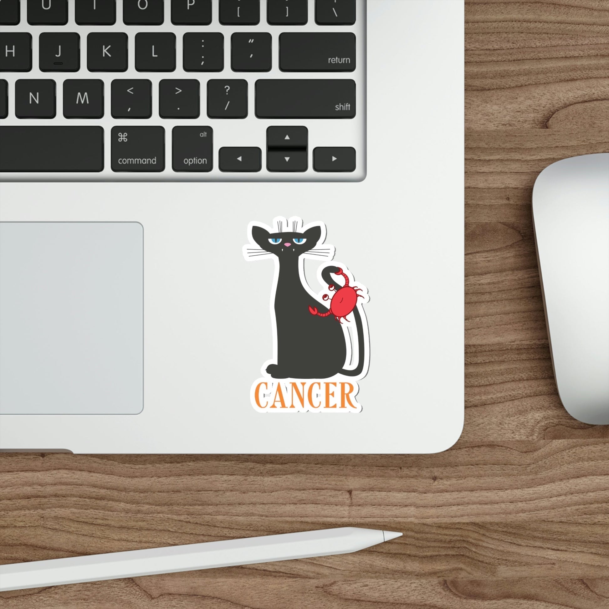 Cancer Cat Zodiac Sign Die-Cut Sticker Ichaku [Perfect Gifts Selection]