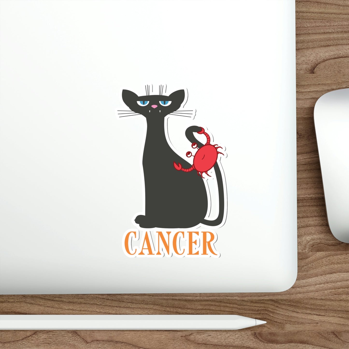 Cancer Cat Zodiac Sign Die-Cut Sticker Ichaku [Perfect Gifts Selection]