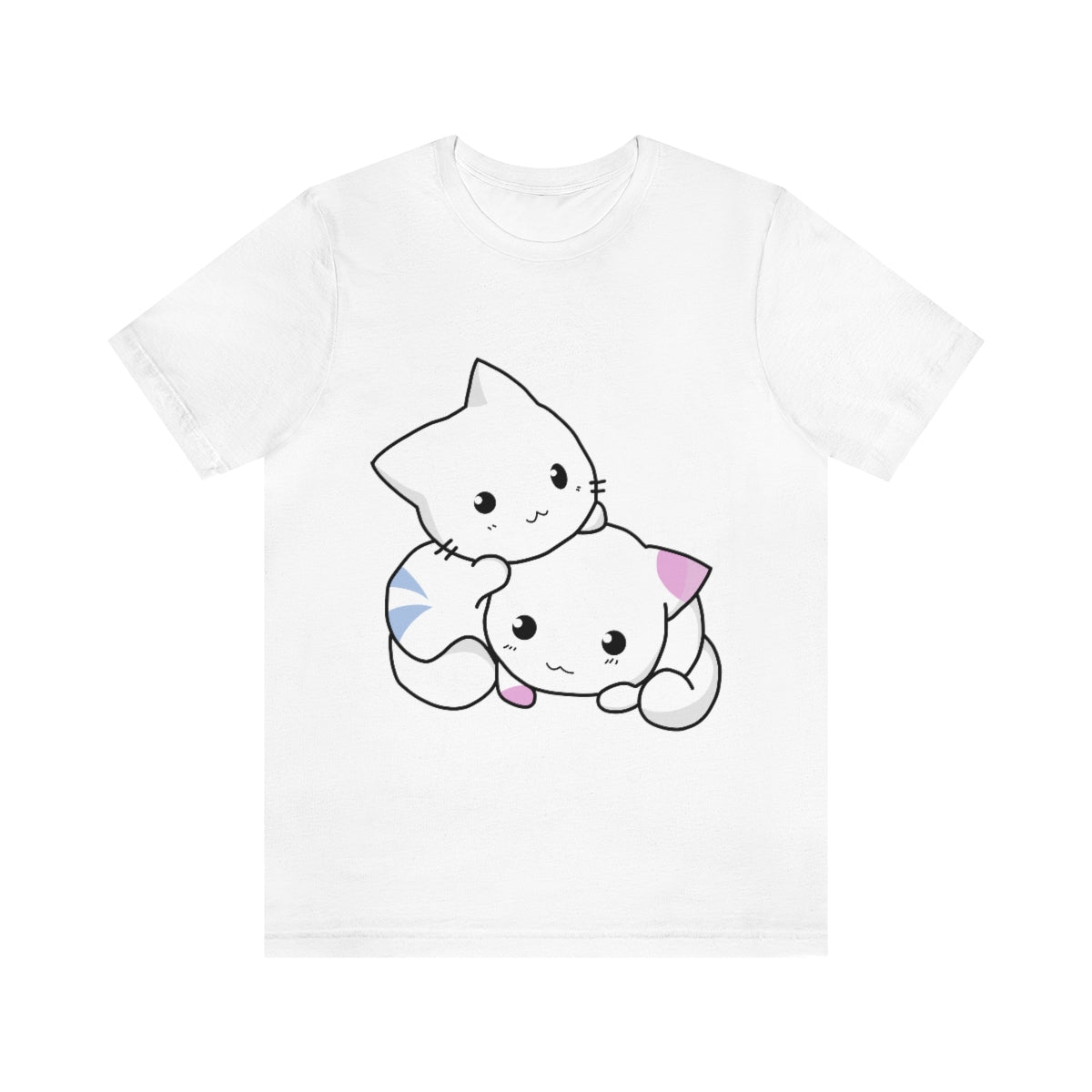 Cat Anime Lovers Unisex Jersey Short Sleeve T-Shirt Ichaku [Perfect Gifts Selection]