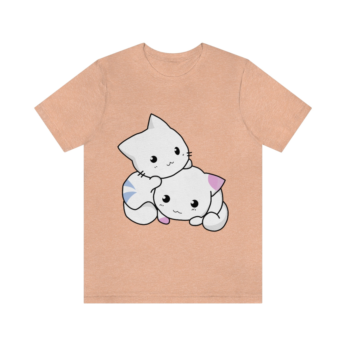 Cat Anime Lovers Unisex Jersey Short Sleeve T-Shirt Ichaku [Perfect Gifts Selection]