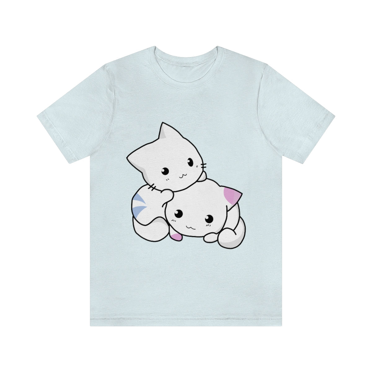 Cat Anime Lovers Unisex Jersey Short Sleeve T-Shirt Ichaku [Perfect Gifts Selection]