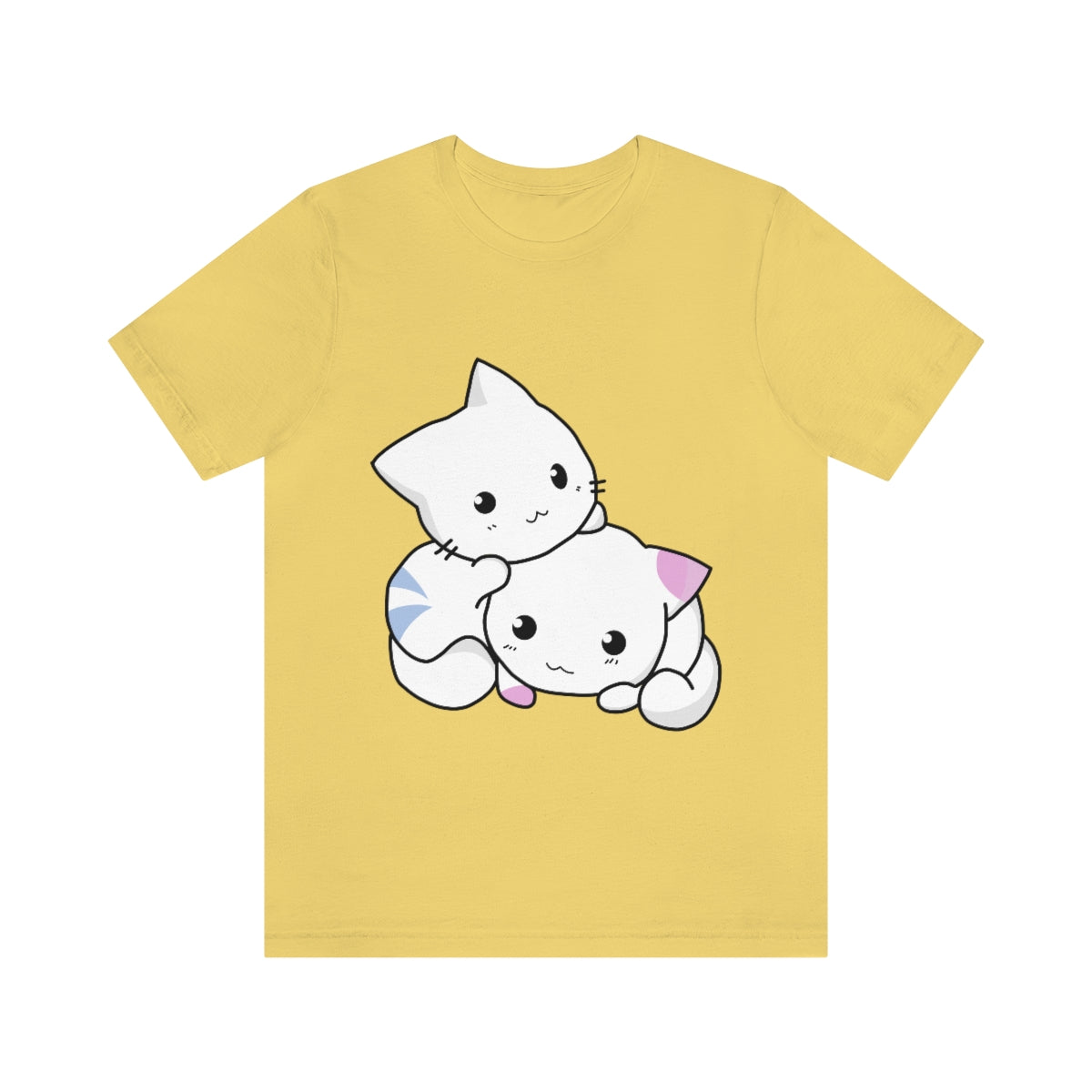 Cat Anime Lovers Unisex Jersey Short Sleeve T-Shirt Ichaku [Perfect Gifts Selection]