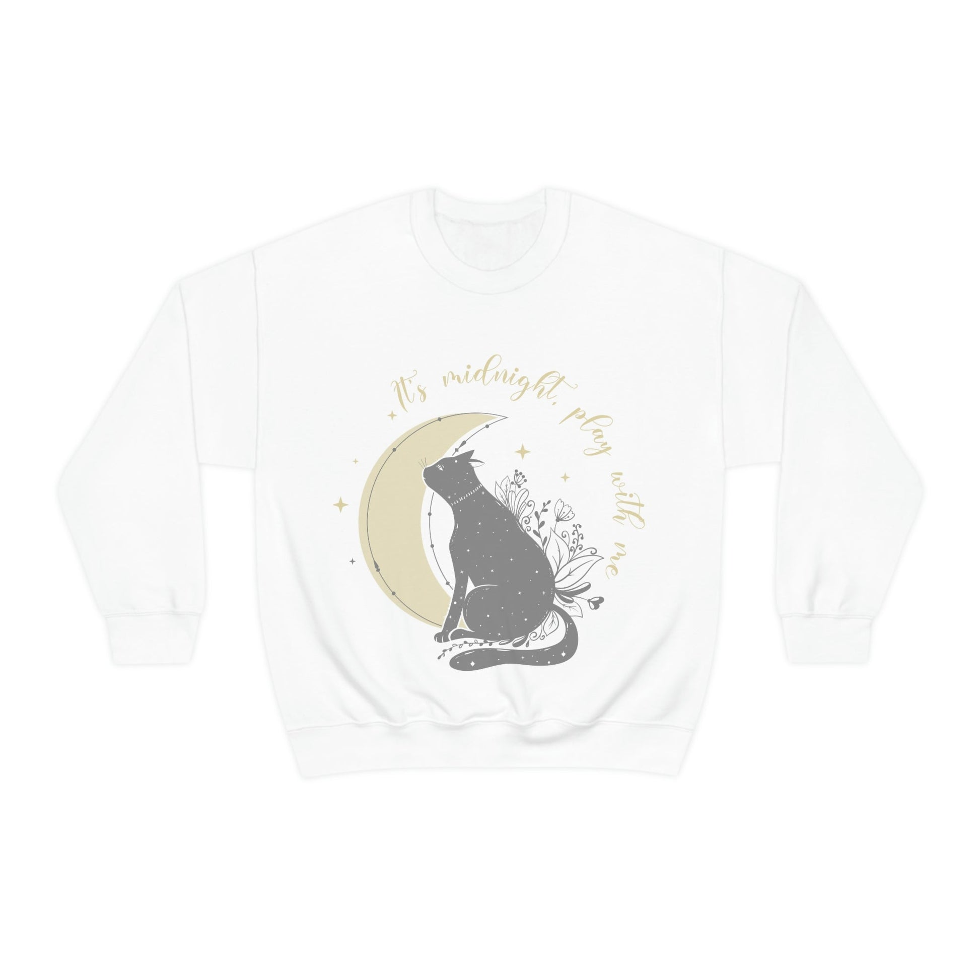 Cat Lover Moon Anime Cartoon Sailor Play with Cat Unisex Heavy Blend™ Crewneck Sweatshirt Ichaku [Perfect Gifts Selection]